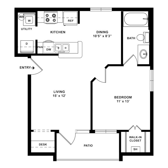 Floorplan - Lodge at Guadalupe Apartments LP