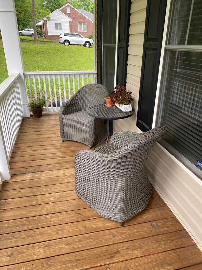 Front porch, since photo has been restained. - 3406 Margrave Rd
