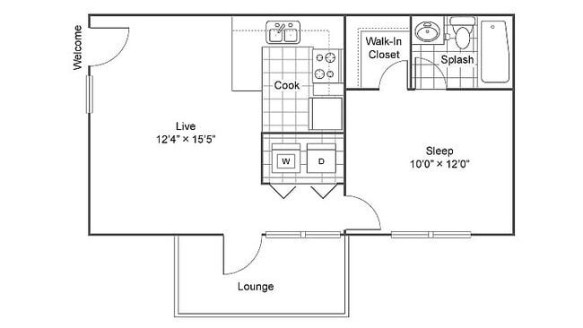 1x1-The-Flat-no-furniture - The Social SMTX®