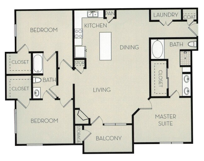 Floorplan - Pavilion Apartments at Inwood Village