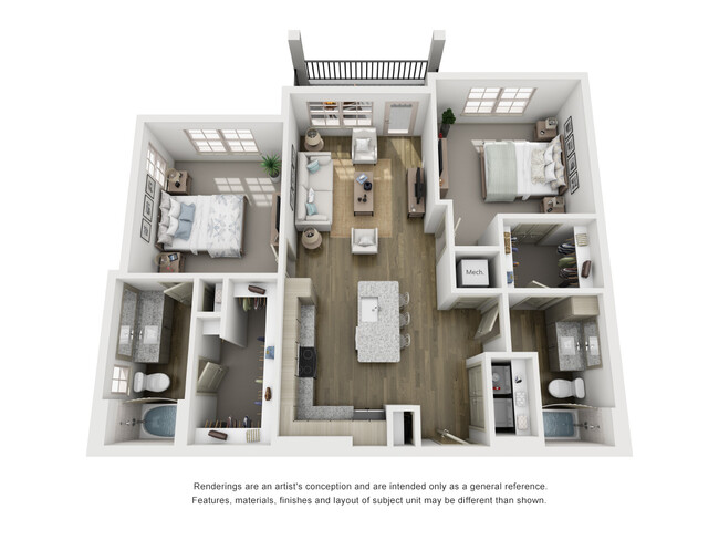 Floorplan - Lantower Grande Flats