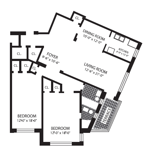 2BR/2BA - The Hyde Park