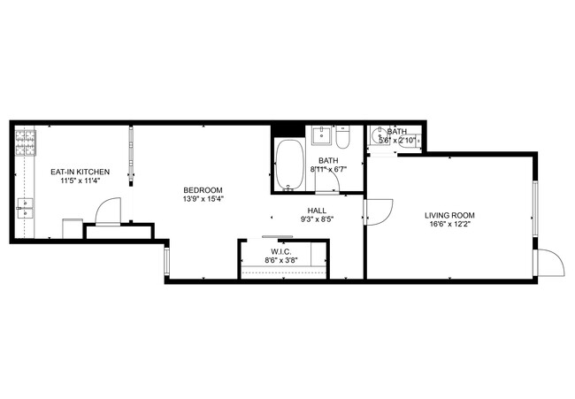 Floorplan - Tioga Garden Apartments