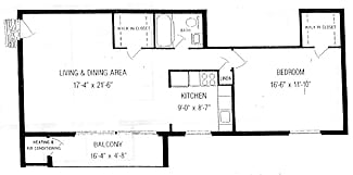 1BR/1BA - Rolling Hills Apartments