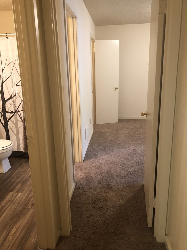 Hall going to bedroom and bathroom - The Bluffs Apartment Homes