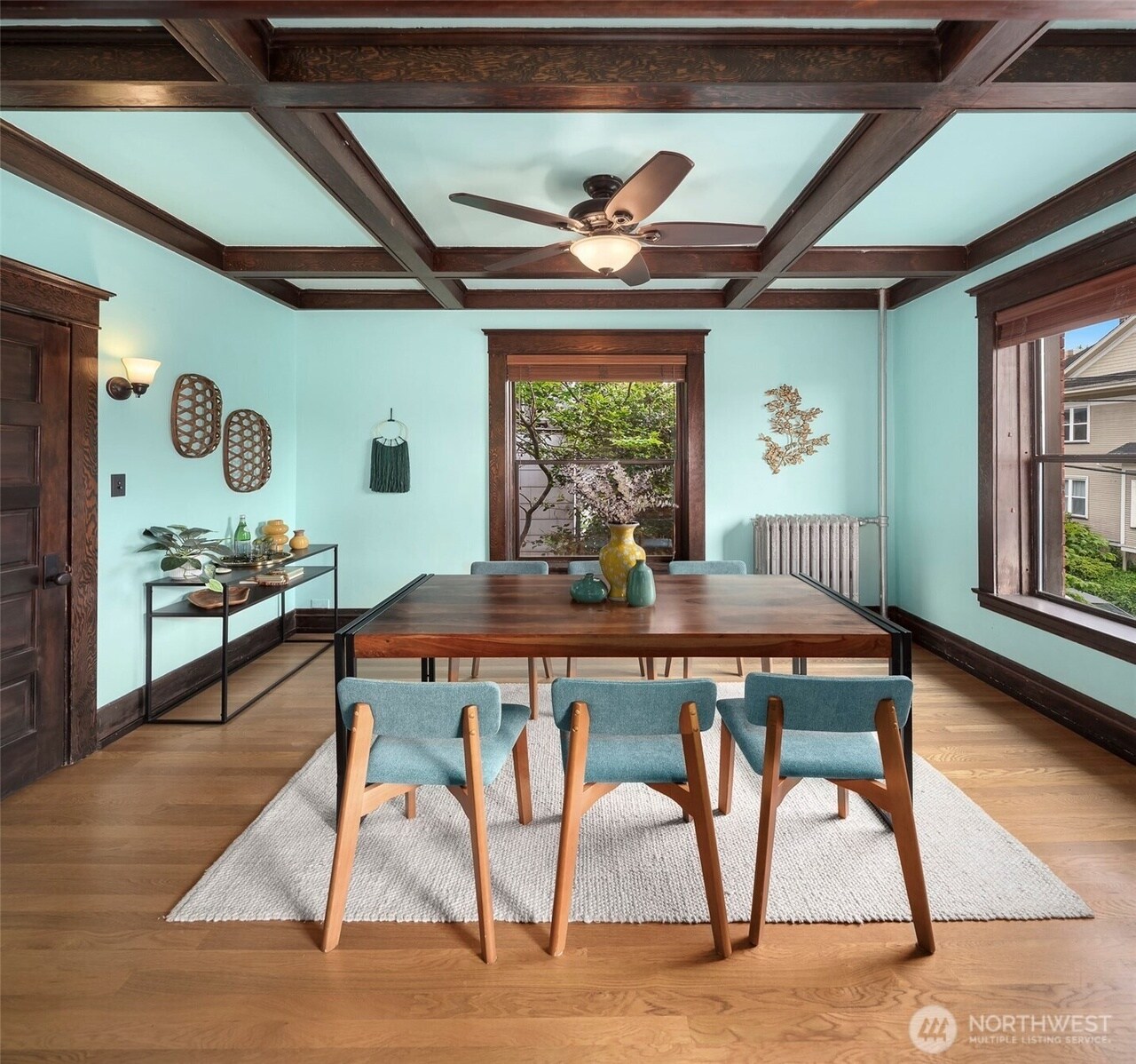 Dining Room with East Window - 416 E Roy St