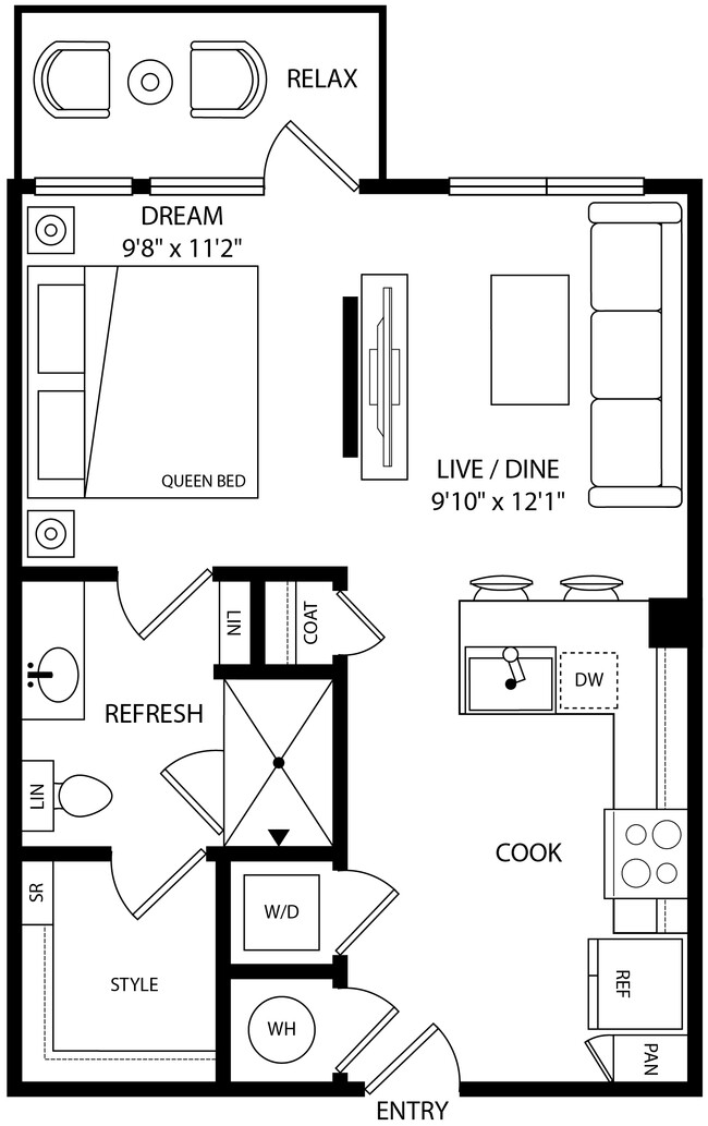 Floorplan - Rye Bunker Hill Apartments