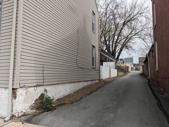 Side alley, porch - 329 N 2nd St
