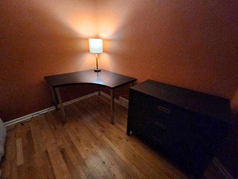 Desk, Lamp, Chest of Draws - 1545 Lodge Ln