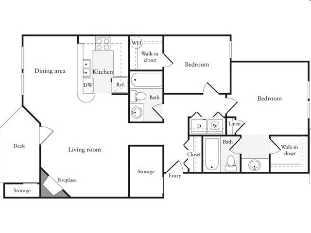 2BR/2BA - Redmond Park Apts