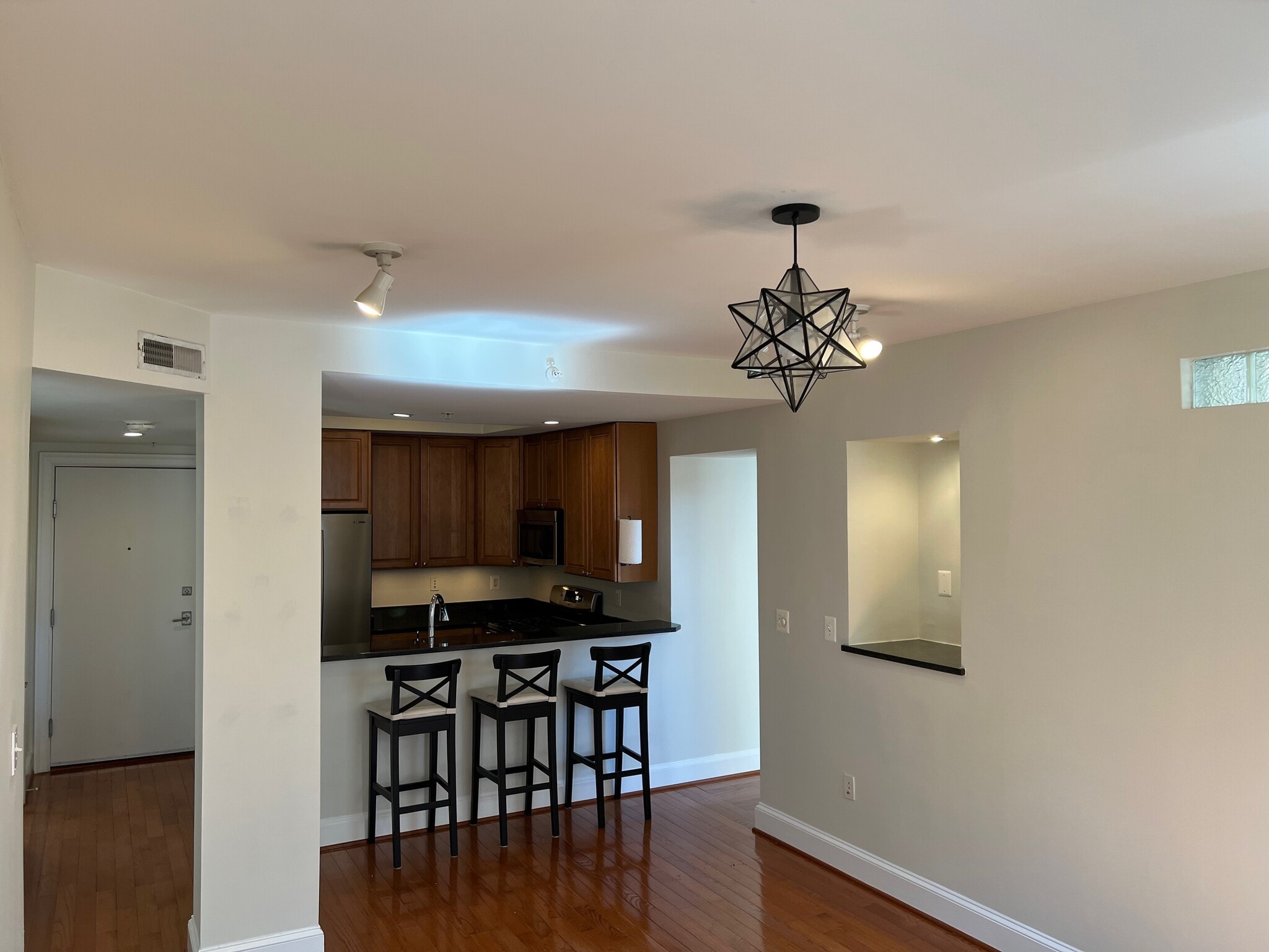 View from Living Room into Kitchen - 3220 17th St NW
