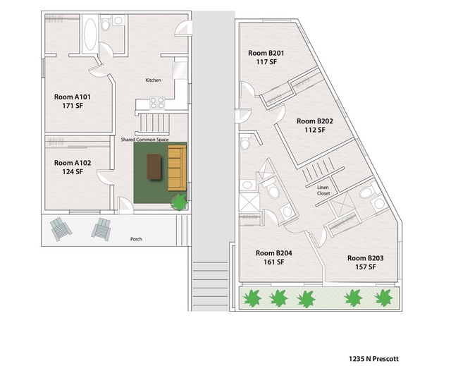 Building Photo - Modern Architecture in a Stunning Coliving Building! Amazing Neigborhood!