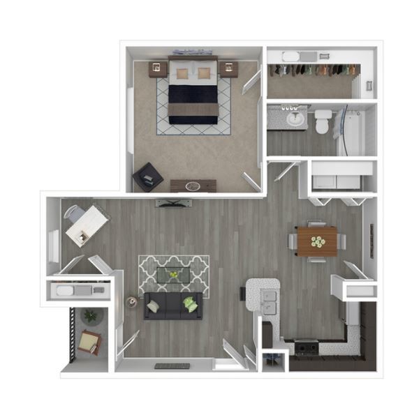 Floorplan - Riverside Apartments