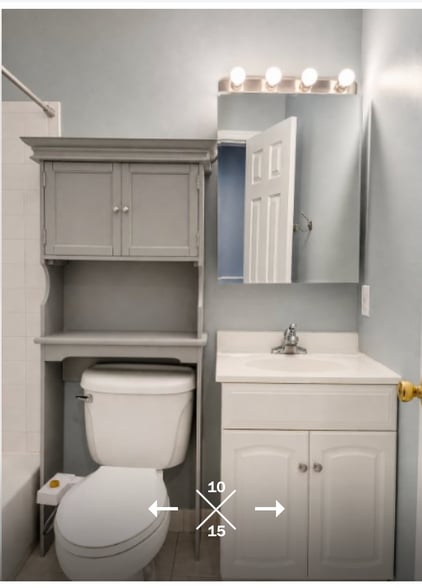 Upstairs bathroom - 1514 Constitution Ave NE