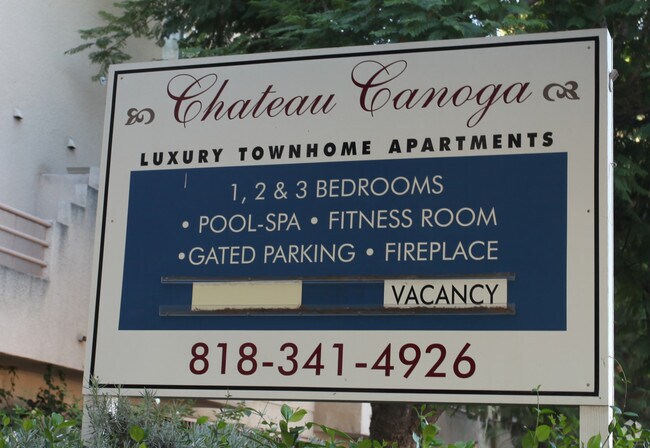 Management Sign - Chateau Canoga