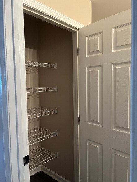 Linen closet in master bath - 199 Rumbling Rock Rd