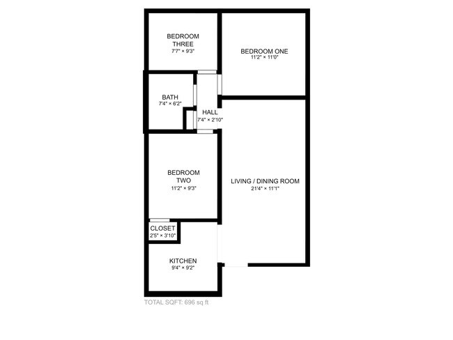 Floorplan - Newell Heights Apartments