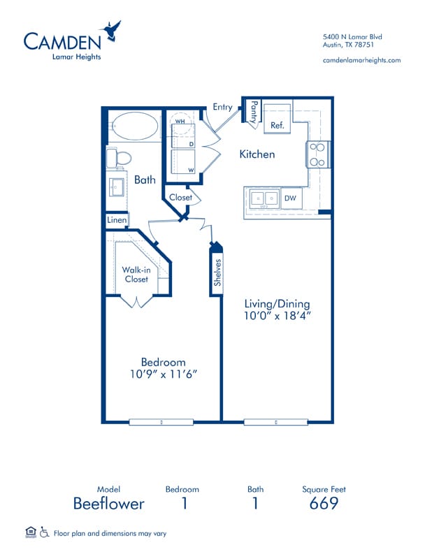 Floorplan - Camden Lamar Heights
