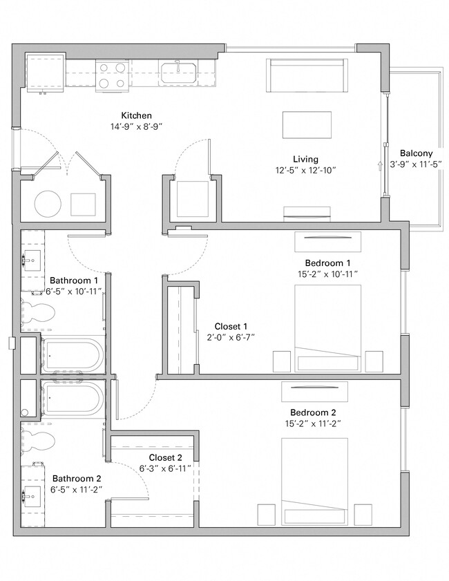 Floorplan - Melody on Main