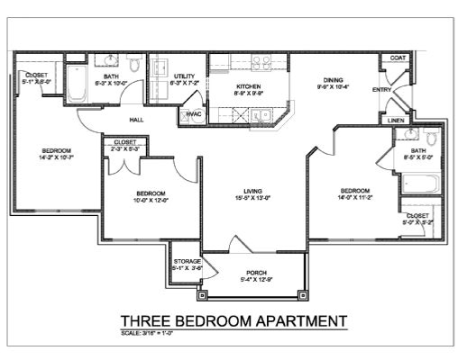 3BR/2BA - The Estates at Northampton