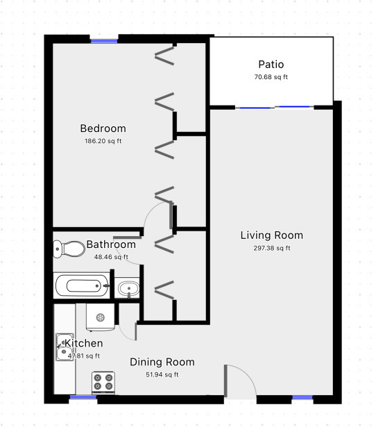 1 Bedroom / 1 Bath - 750sqft - Dallas Sonoma