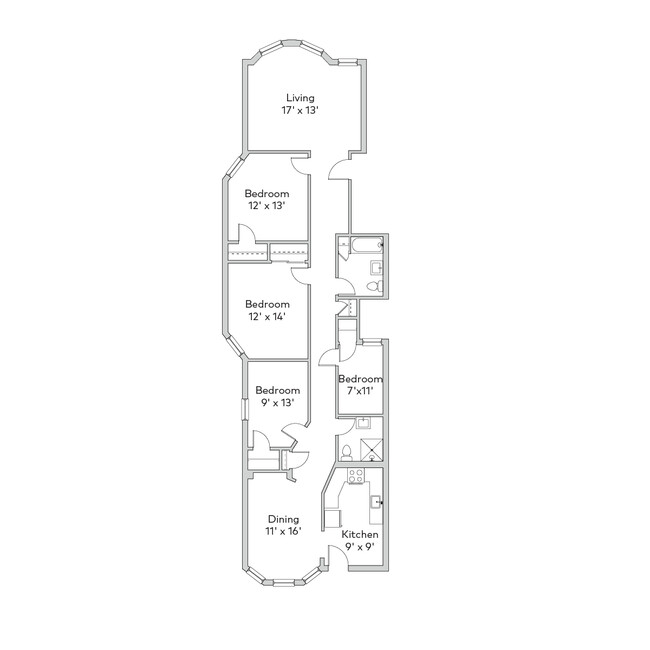 Floorplan - 5623 S. Dorchester