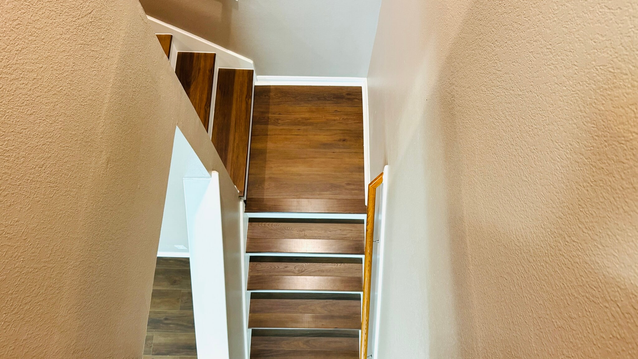 Staircase view from upstairs - 8126 Montague Manor Ln