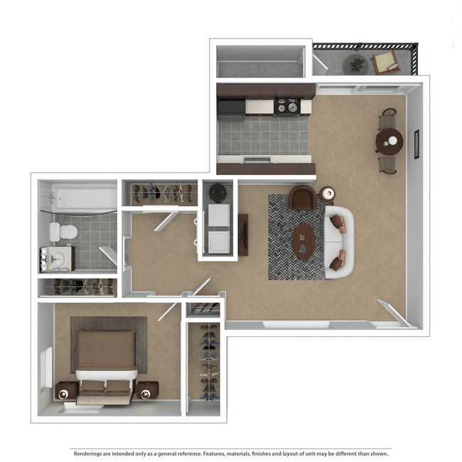 Floorplan - Willamette Falls Court Apartments