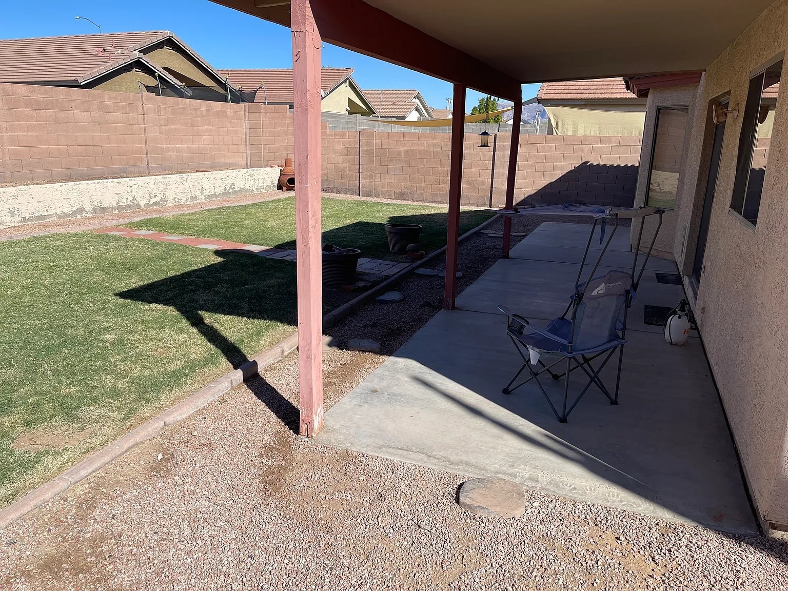 Large patio sitting areas for BBQ - 10608 E Caballero St
