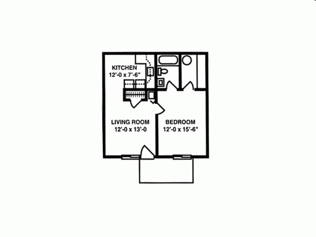 1BR/1BA - The Arbors