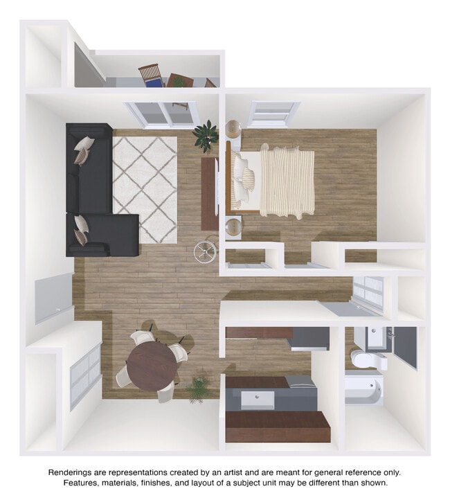 Floorplan - Oak Forest Apartments