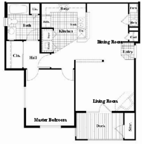 The Michelangelo Floor Plan - Rembrandt Park Apartments