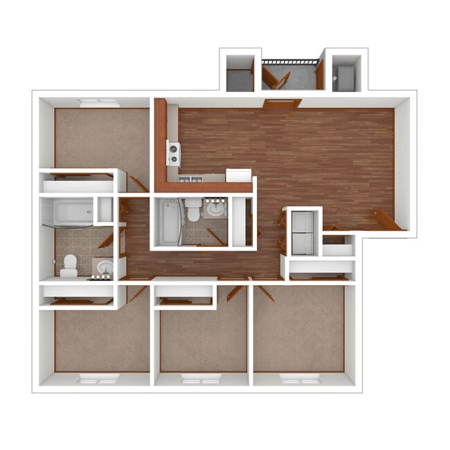 Floorplan - Falls Terrace Apartments