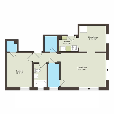 Floorplan - 1440 E. 52nd Street