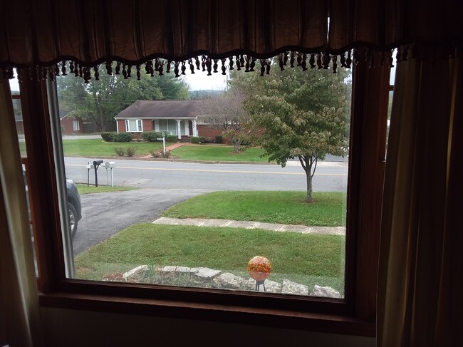 View of Culbert Drive from the living room bay window. - 1255 Culbert Dr