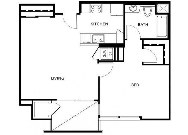 Plan D (Ticino) floor plan Living at NoHo - Ticino at NoHo