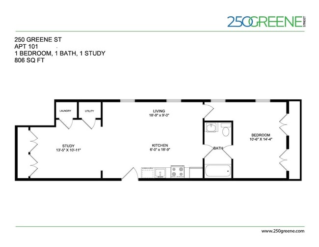 Floorplan - 250 Greene St