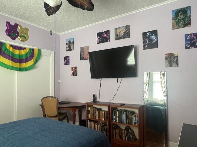 Wall opposite bed & work table - 2424 Lapeyrouse St