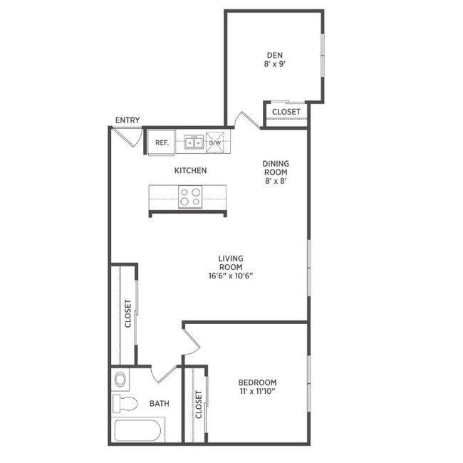 Floorplan - Woodbrook Village Apartments