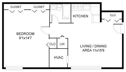 Floorplan - Park Pleasant Apartments