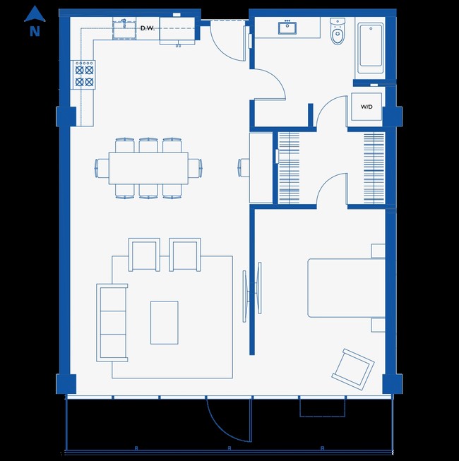 UNIT #712 - The Elysian Apartments