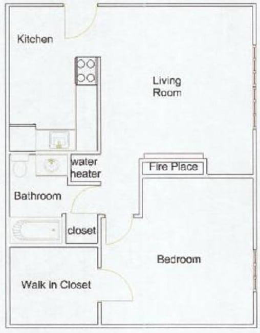 1B/1BA - Small - Julie Ann Square Apartments