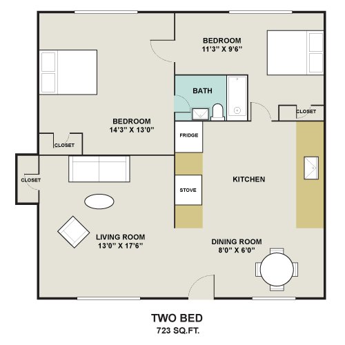 Floorplan - City Line Apartments