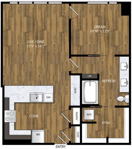 Floorplan - Willamette Tower