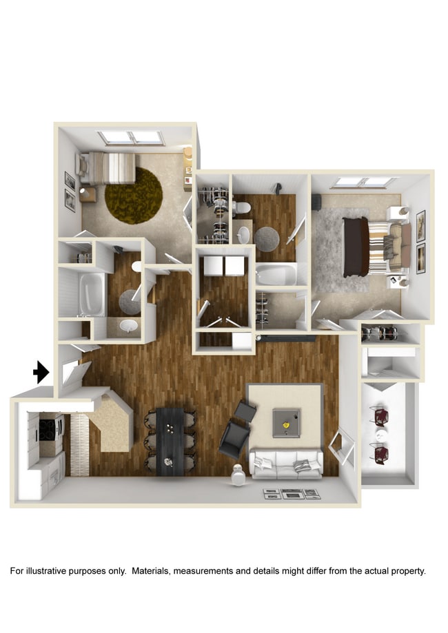 Floorplan - Lagniappe of Biloxi Apartment Homes
