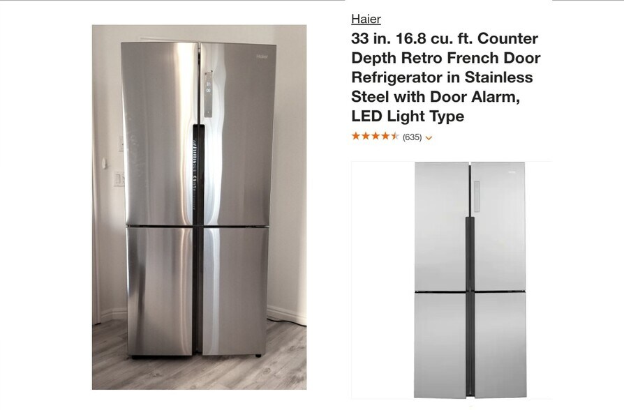 25. New 4-door fridge (exterior) - 137 E 755 S