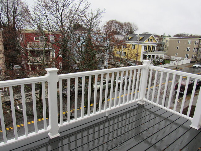 front porch towards Savin Hill - 3 Pleasant St