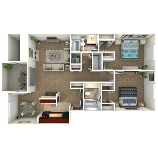 Floorplan - The Villages of Bent Tree Apartments