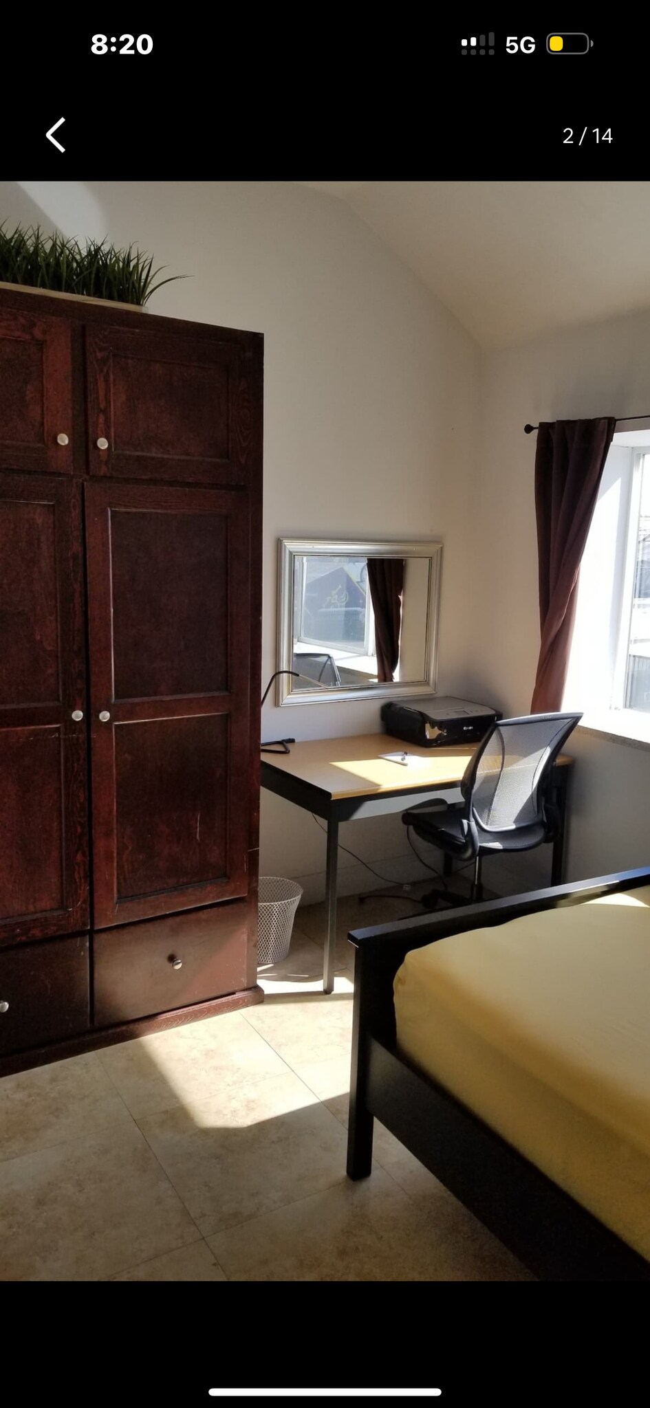 Bedroom with ability to use as a studio or office - 2421 Hunter St