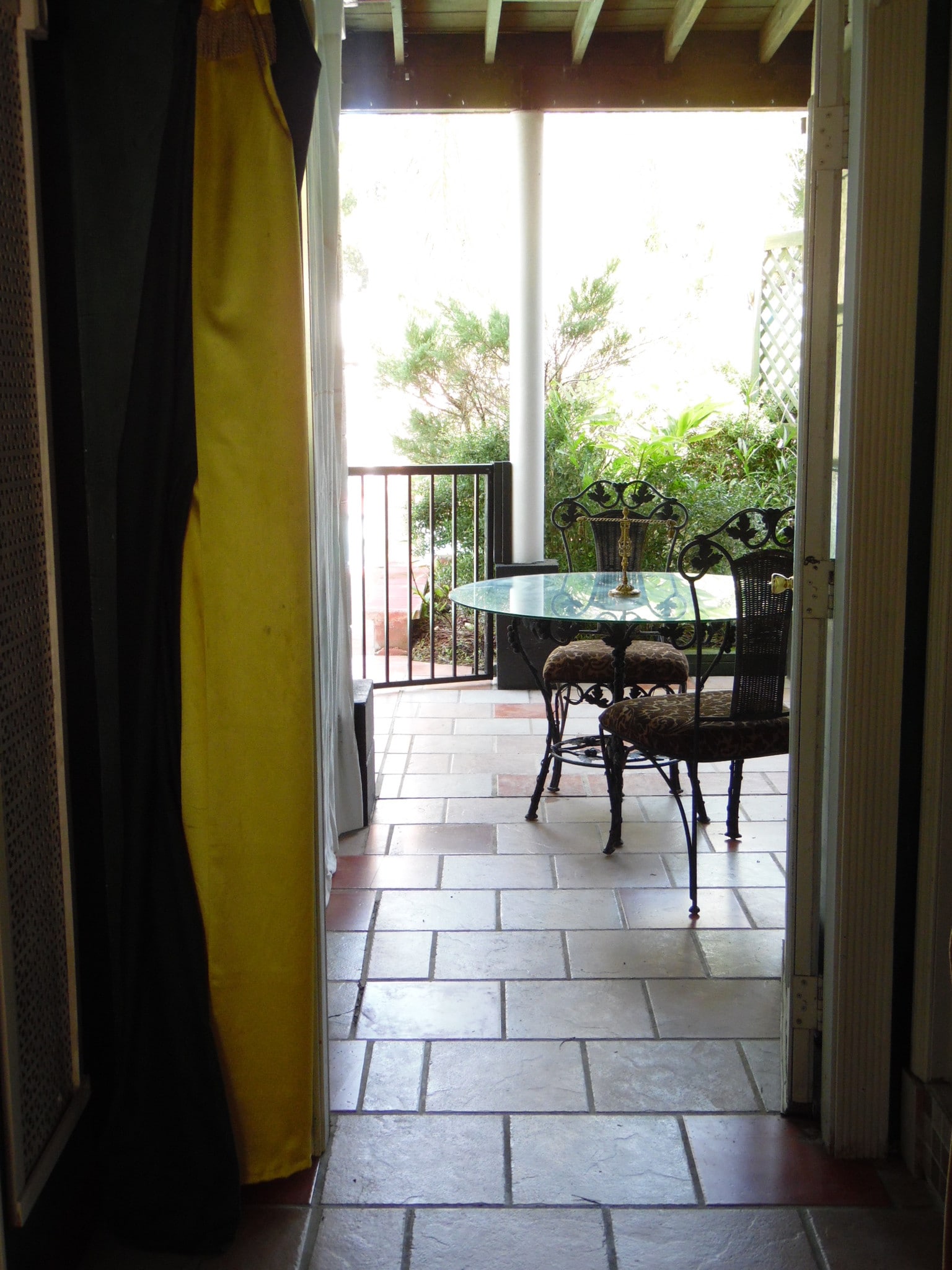 Patio overlooking pool - 19390 Powell Rd